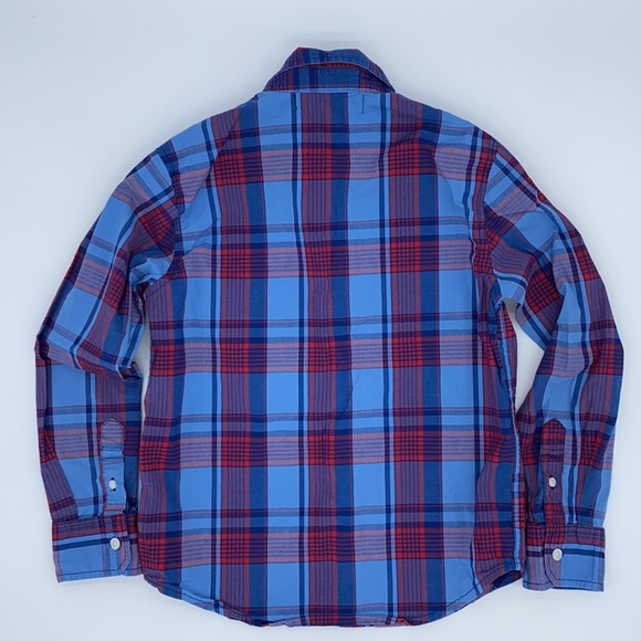 Old Navy Boys Plaid Button Down Shirt Size M (8) - Picture 2 of 7